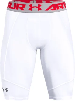 Under Armour Men's Utility Slider Baseball Shorts -BaseBalls Shop 1317263 100 White FRT