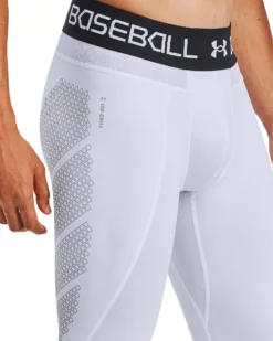 Under Armour Men's IsoChill 3/4 Compression Slider -BaseBalls Shop 1356806 100 White MODDET