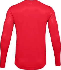 Under Armour Men's Baseball ColdGear® Long Sleeve Shirt -BaseBalls Shop 1356872 Red BCK