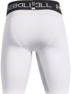 Under Armour Men's Utility Sliding Shorts -BaseBalls Shop 1367346 White BCK