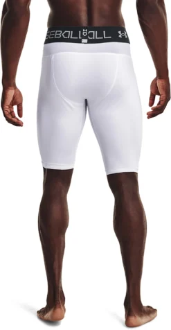 Under Armour Men's Utility Sliding Shorts -BaseBalls Shop 1367346 White MODBCK