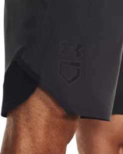 Under Armour Men's Yard Baseball Shorts -BaseBalls Shop 1367366 010 JetGrayBlackBlack MODDET