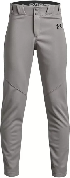 Under Armour Boy's Utility Open Bottom Baseball Pants 14 Under Armour Boy's Utility Open Bottom Baseball Pants -BaseBalls Shop 1374381 BaseballGreyBlack FRT