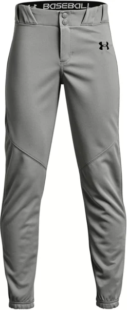 Under Armour Boy's Utility Traditional Baseball Pants -BaseBalls Shop 1374382 BaseballGreyBlack FRT
