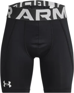 Under Armour Boys' Diamond Utility Slider Shorts -BaseBalls Shop 1375636 001 BlackHaloGray FRT