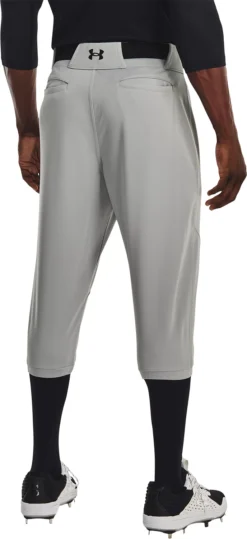 Under Armour Men's Utility Knicker Baseball Pants -BaseBalls Shop 1375654 075 BaseballGrey MODBCK