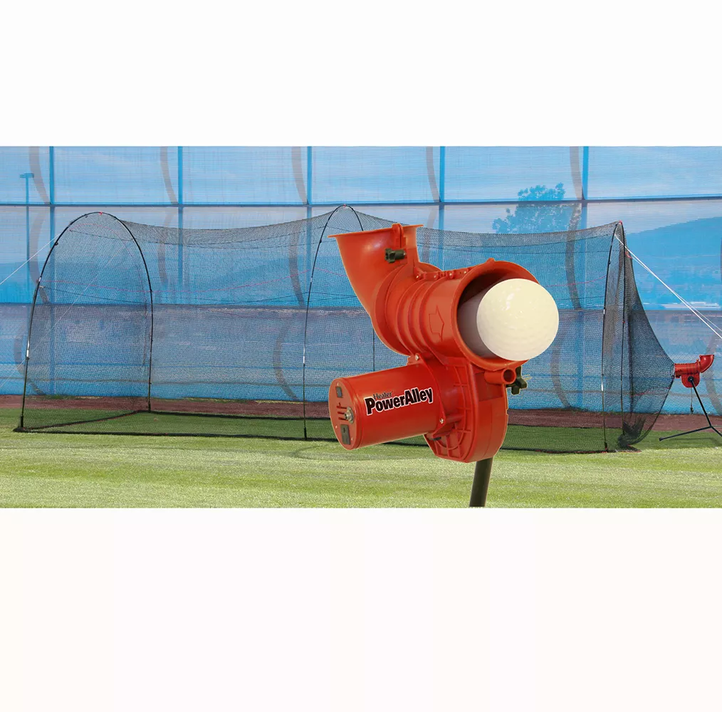 Heater PowerAlley 11” Softball Pitching Machine & PowerAlley 22' Batting Cage 3 Heater PowerAlley 11” Softball Pitching Machine & PowerAlley 22' Batting Cage