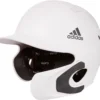 Adidas Junior Captain Baseball Batting Helmet W/ Jaw Guard -BaseBalls Shop 19ADIUCPTNJNRJWGRBTH White