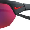 Nike Skylon Ace Sunglasses -BaseBalls Shop 19MEYASKYLNCMTBLKSGS Matte Blk Grey Red Mirror
