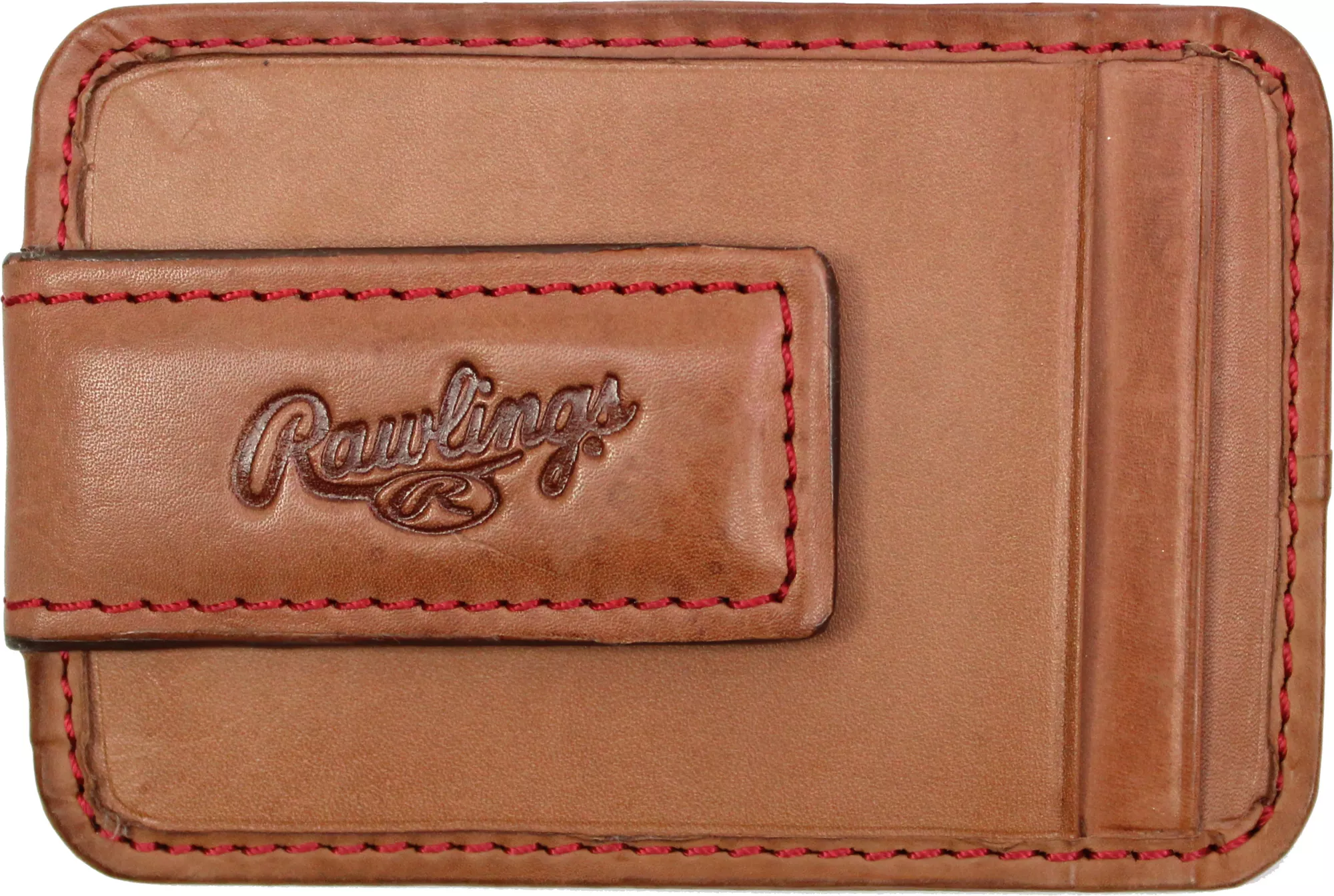 Rawlings Baseball Stitch Leather Front Pocket Magnetic Wallet 3 Rawlings Baseball Stitch Leather Front Pocket Magnetic Wallet