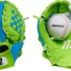 Marucci 8.5" Youth Backyard Tee Ball Glove & Ball -BaseBalls Shop 22MCCYBYBGPBFPLHXCTM Blue Green 1