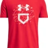 Under Armour Boys' Camo Icon Short Sleeve T-Shirt -BaseBalls Shop 22UARBBCMCNSSTFW2BBA Red Beta