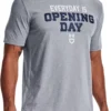 Under Armour Men's Baseball Opening Day T-Shirt -BaseBalls Shop 22UARMMBSBLPNNGDYBBA Gray White
