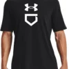 Under Armour Men's Baseball Plate Short Sleeve T-Shirt 2 Under Armour Men's Baseball Plate Short Sleeve T-Shirt -BaseBalls Shop 22UARMMPLTSHRTSLVBBA Black White