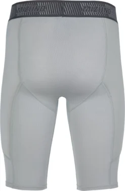 Mizuno Men's Aero Vent Sliding Shorts -BaseBalls Shop 350702 919104 Grey BCK