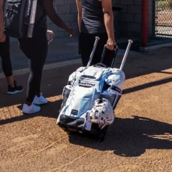 Easton Jen Schro Softball Catcher's Wheeled Bag 11 Easton Jen Schro Softball Catcher's Wheeled Bag -BaseBalls Shop A159058WH 8071912 White DET alt2