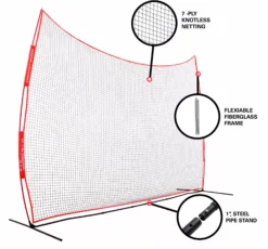 Rukket Sports 16' X 10' Multi-Sport Barrier Net -BaseBalls Shop BARR300 NOCOLOR DET alt1