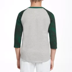 Adidas Boys' Triple Stripe Printed ¾ Sleeve Baseball Graphic Shirt 7 Adidas Boys' Triple Stripe Printed ¾ Sleeve Baseball Graphic Shirt -BaseBalls Shop BBA11032 GreenTwistCamoLogo MODBCK