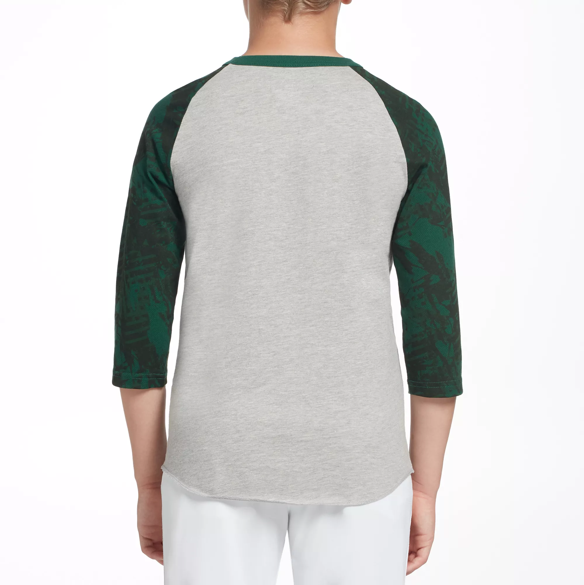 Adidas Boys' Triple Stripe Printed ¾ Sleeve Baseball Graphic Shirt 5 Adidas Boys' Triple Stripe Printed ¾ Sleeve Baseball Graphic Shirt - Image 3