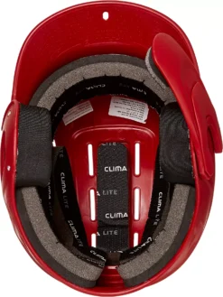 Adidas Senior Captain Baseball Batting Helmet W/ Jaw Guard -BaseBalls Shop BTE00619LH RED NOCOLOR TOP