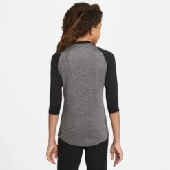 Nike Boys' Baseball Pro Cool Raglan Tee -BaseBalls Shop CT2682 066 BlackGrey MODBCK