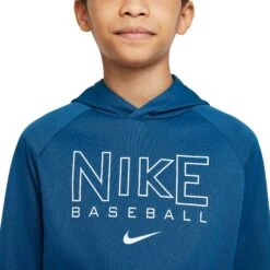 Nike Boys Therma-FIT Baseball Hoodie 12 Nike Boys Therma-FIT Baseball Hoodie -BaseBalls Shop DC8387 476 CourtBlue DET alt1