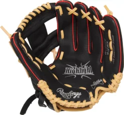 Rawlings 10.5'' Youth Highlight Series Glove 10 Rawlings 10.5'' Youth Highlight Series Glove -BaseBalls Shop DICH105IB 60 Black PALM