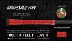 Lizard Skins DSP Ultra Bat Specialty Grip -BaseBalls Shop DSPUBB0AD REDWHITEBLUE TEC alt2