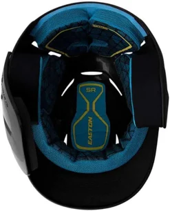 Easton Junior Elite X Baseball Batting Helmet W/ Universal Jaw Guard -BaseBalls Shop ELITEXURHB JR 8068597 BlackWhite BTM