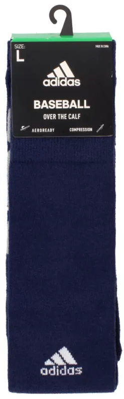 Adidas Icon Over The Calf Baseball/Softball Socks -BaseBalls Shop ICONOTC 515109 Navy PKG