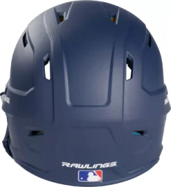 Rawlings Senior MACH Baseball Batting Helmet W/ Adjustable Face Guard -BaseBalls Shop MACHADJRH SR DICMA07SMNADJ Navy BCK