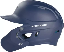 Rawlings Senior MACH Baseball Batting Helmet W/ Adjustable Face Guard -BaseBalls Shop MACHADJRH SR DICMA07SMNADJ Navy SDEL