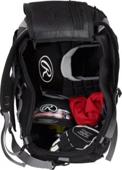Rawlings Mach Baseball/Softball Duffle Bag 15 Rawlings Mach Baseball/Softball Duffle Bag -BaseBalls Shop MACHDB Black DET alt2