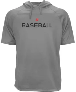 Marucci Men's Baseball Convertible Hoodie -BaseBalls Shop MATFLHMBB EXTGY Gray FRT alt1