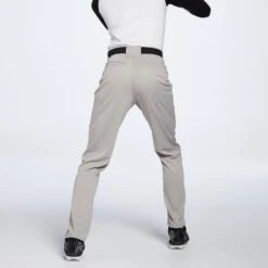 Adidas Men's Triple Stripe Open Bottom Baseball Pants -BaseBalls Shop MBA12023 GreyBaseball MODBCK alt1