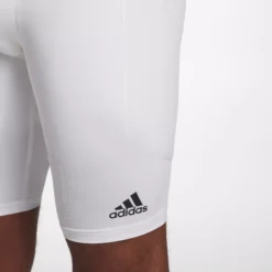 Adidas Men's Triple Stripe Sliding Shorts W/ Cup -BaseBalls Shop MBA12024 White DET