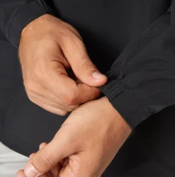 Adidas Men's Triple Stripe Long Sleeve Baseball Jacket -BaseBalls Shop MBA13006Z Black DET alt1