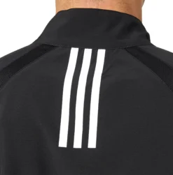Adidas Men's Triple Stripe Long Sleeve Baseball Jacket -BaseBalls Shop MBA13006Z Black DET alt3