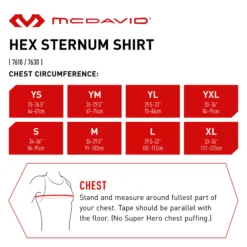 McDavid Youth HEX ¾ Sleeve Sternum Shirt 7 McDavid Youth HEX ¾ Sleeve Sternum Shirt -BaseBalls Shop MD7630Y MD7630020111 WhiteBlack DET