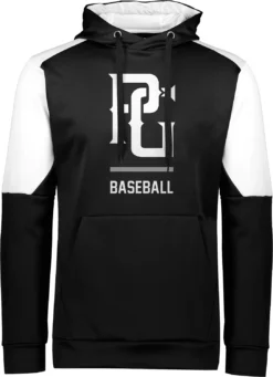 Perfect Game Men's Training Hoodie -BaseBalls Shop PG2540 PGW540B422XL BlackWhite FRT