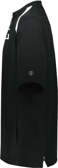 Perfect Game Men's Clubhouse Short Sleeve Pullover -BaseBalls Shop PGW581 B422XL BlackWhite SDEL