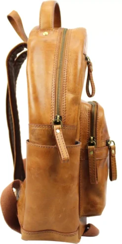 Rawlings Medium Leather Backpack -BaseBalls Shop RS10057 Tan SDER