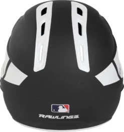 Rawlings Senior VELO Baseball Batting Helmet W/ Reversible Jaw Guard -BaseBalls Shop VELOREV SR RVELREVMGBK BlackWhite BCK