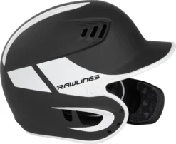 Rawlings Senior VELO Baseball Batting Helmet W/ Reversible Jaw Guard -BaseBalls Shop VELOREV SR RVELREVMGBK BlackWhite SDEL