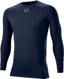 EvoShield Men's Cooling Long Sleeved T-Shirt -BaseBalls Shop WB6014LS WB60142022XL Navy AL
